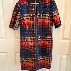 Tahari Multicolor Abstract Mini Dress